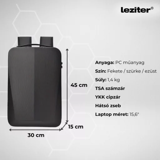 Axen merevített Usb-s laptop hátizsák