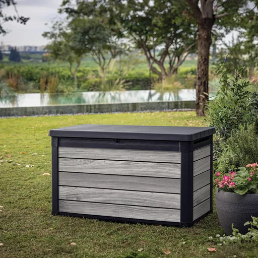 Decocoat műanyag kerti lád 380 l