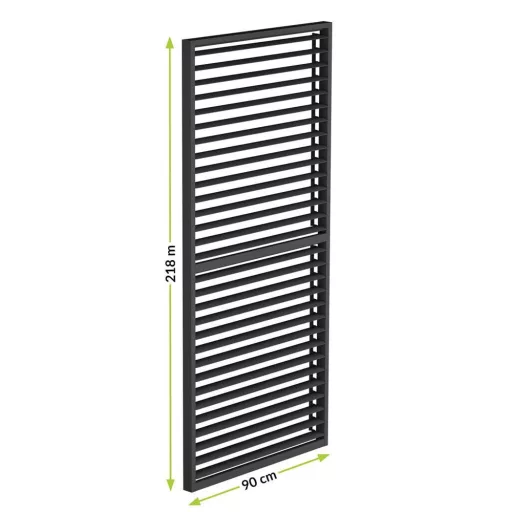 LUXE Lamellás oldalpanel (R) 90x218cm 3 m-ig antracit
