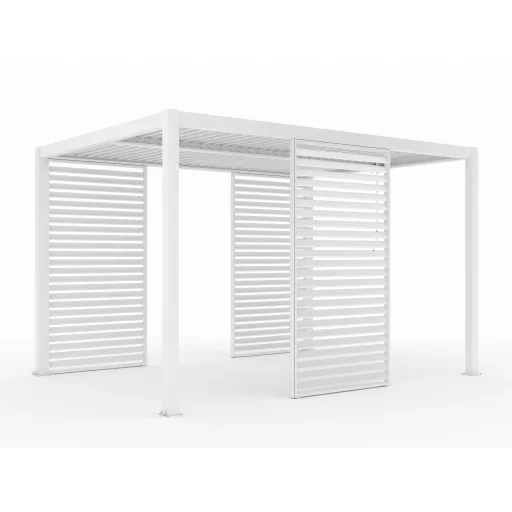 LUXE Lamellás oldalpanel (R) 123x218cm 4 m-ig fehér