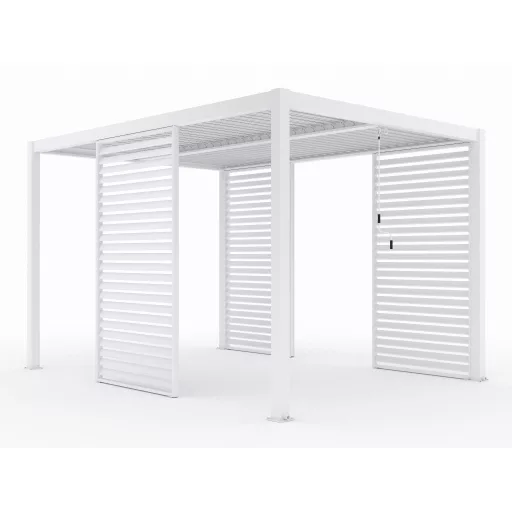 LUXE Lamellás oldalpanel (R) 123x218cm 4 m-ig fehér