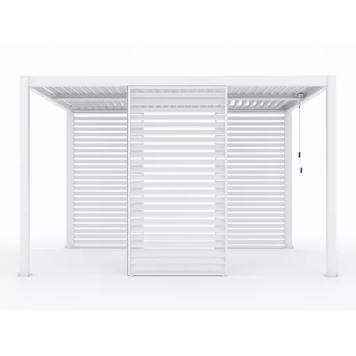 LUXE Lamellás oldalpanel (R) 123x218cm 4 m-ig fehér