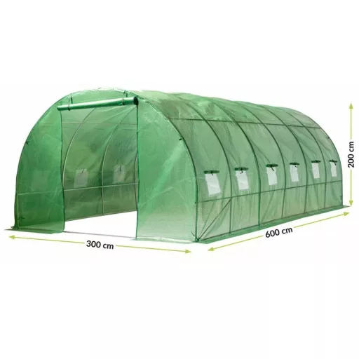 Fólia melegház 3x6x2 m (váz+fólia)