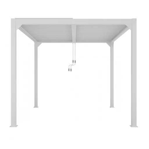 LUXE pergola 4x4m fehér LED világítással