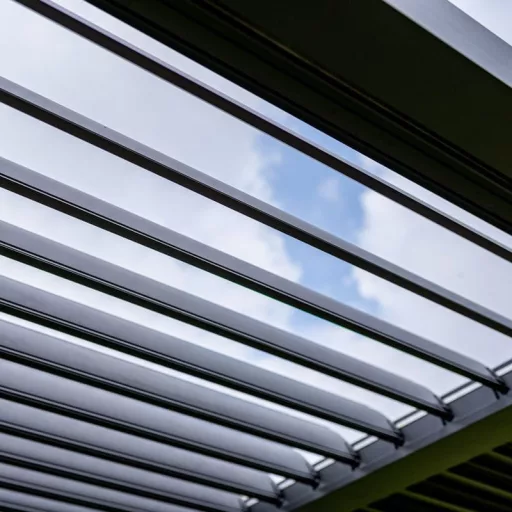 LUXE pergola 5,8x4m antracit LED világítással