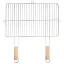 Szögletes grillrács fa fogantyúval 57x51 cm