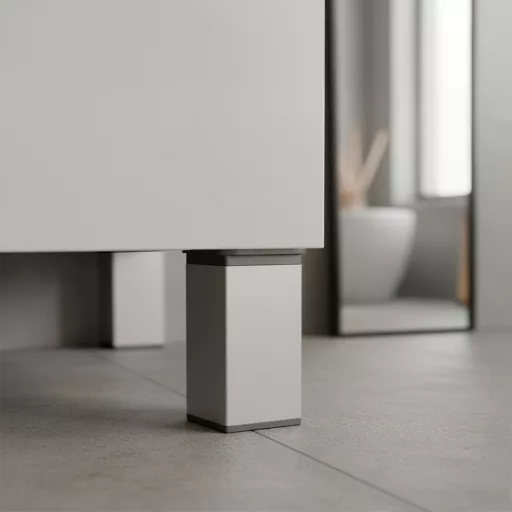 Uni bútorláb 60 mm ezüst