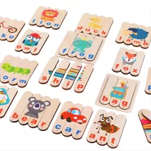 Fa puzzle, kirakó