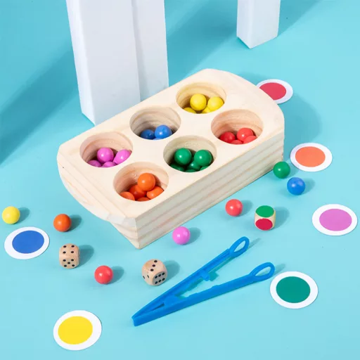 Színek, számok Montessori fejlesztő fajáték
