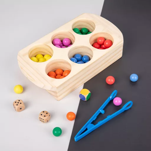 Színek, számok Montessori fejlesztő fajáték