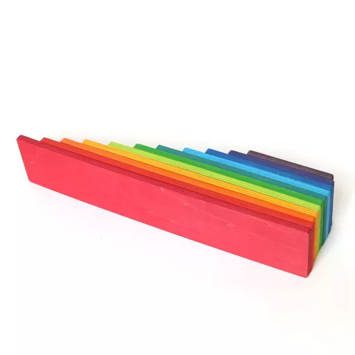 Montessori szivárvány építő fajáték