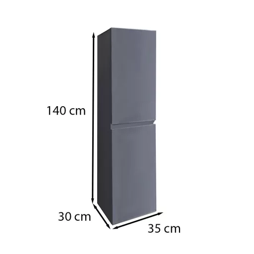 Cube függesztett oldal szekrény szürke