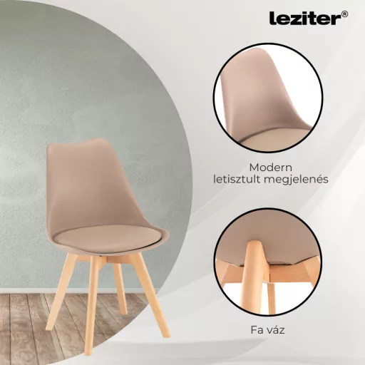 Silla étkezőszék 6 db bézs színben