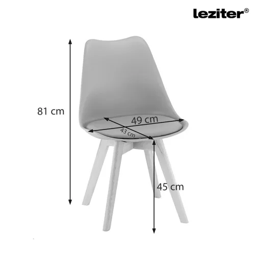 Silla étkezőszék 8 db fekete színben