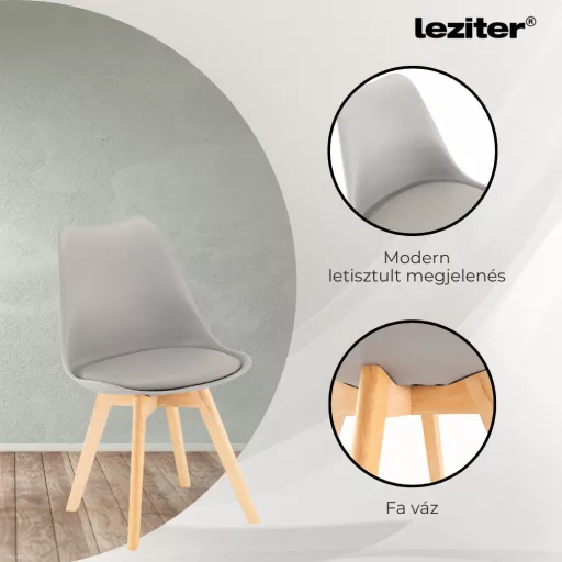 Silla étkezőszék 8 db szürke színben