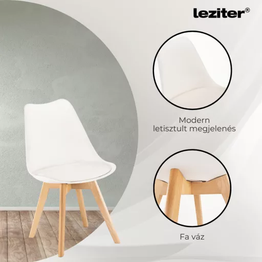 Silla étkezőszék 2 db fehér színben