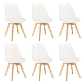Silla étkezőszék 6 db fehér színben