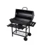 Faszenes kerti BBQ hengeres grillsütő