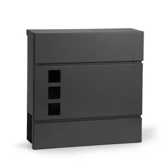 Postaláda horganyzott acélból újságtartóval antracit