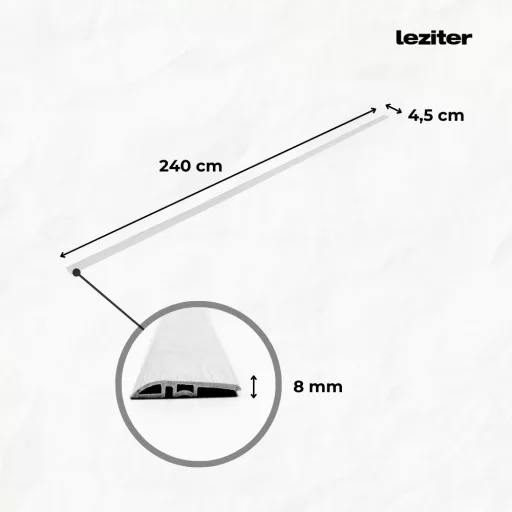 Vinyl SPC padló szintkiegyenlítő Kruger tölgy 2400x45x8 mm