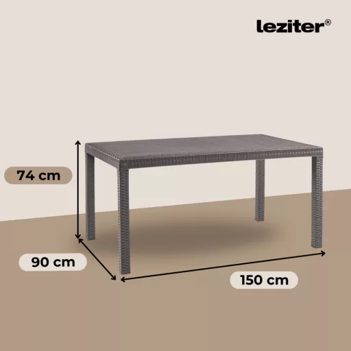 Hella műanyag kerti asztal