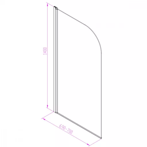 Eva 70x140 cm kádparaván
