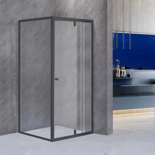 Flexi 80x80 cm sarokba szerelhető szögletes zuhanykabin zuhanytálca nélkül