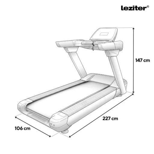 Futópad Led kijelzővel Titanfit Max 200 Kg, 3 LE, 1-25 Km/h, dőlésszög 0-18%