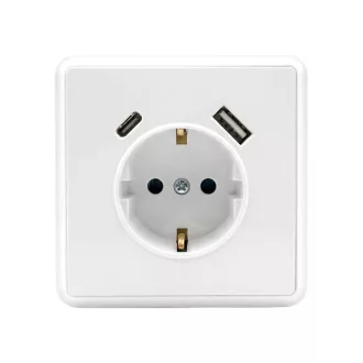 Nova csatlakozóaljzat USB csatlakozóval fehér