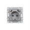Nova csatlakozóaljzat USB csatlakozóval szürke
