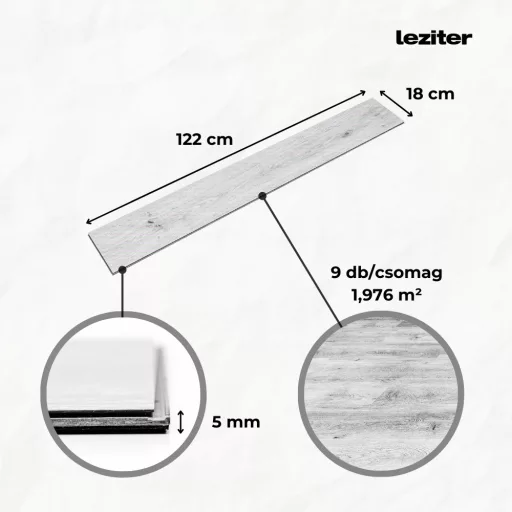 Leziter Campo tölgy Vinyl SPC fózolt padló