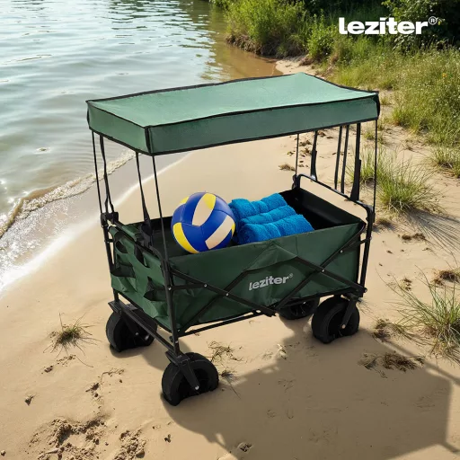 Strandkocsi prémium tető zöld