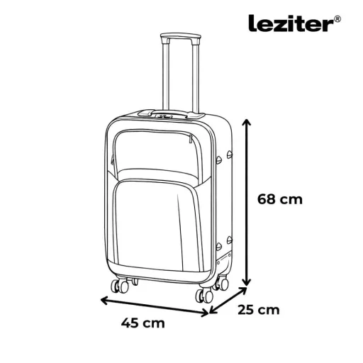 TraveLux Light II gurulós bőrönd szett