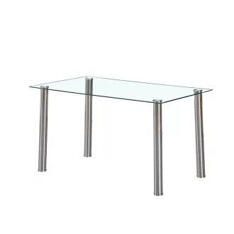 Berna 140 cm szögletes üveg étkezőasztal