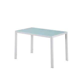 Ezra 120 cm szögletes üveg étkezőasztal