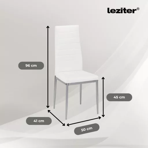Mabel 4+1 étkező garnitúra fehér-szürke