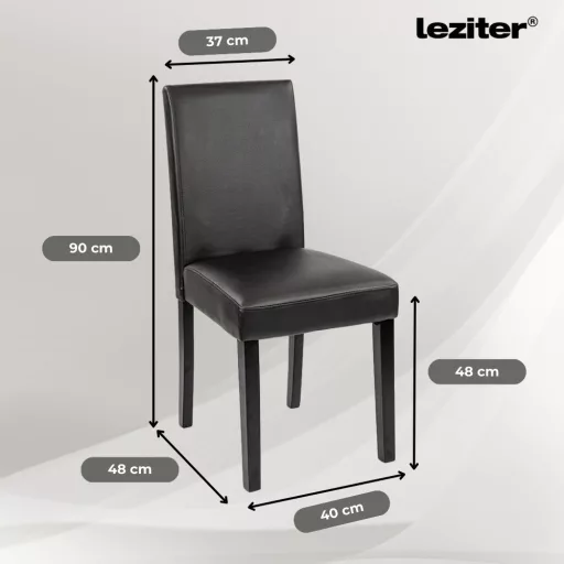 Mira 6+1 étkező garnitúra fehér-fekete