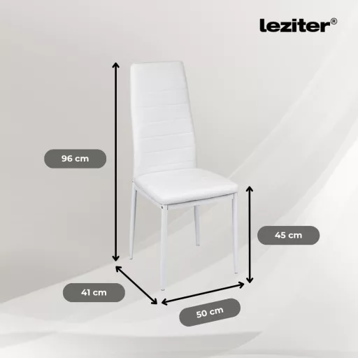 Liana 4+1 étkező garnitúra fehér