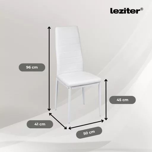 Tino NOVA Étkezőszék, fehér színben
