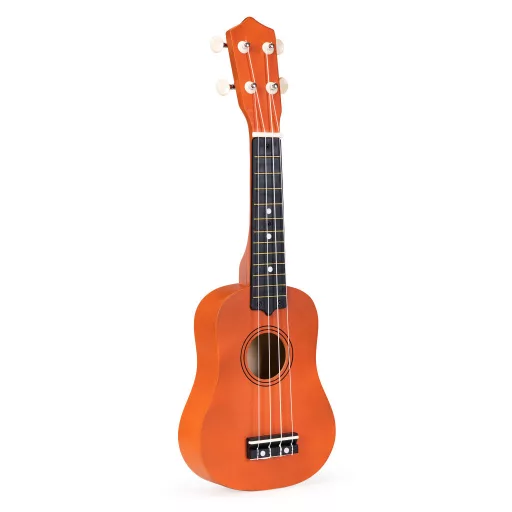 Fa Ukulele Gitár Gyerekeknek, 4 Nylon húr barna