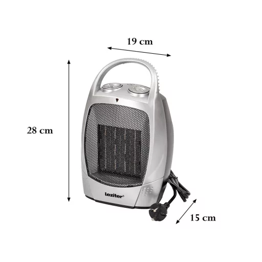 Loa elektromos kerámiabetétes hősugárzó 750W/1500W