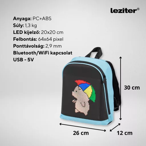 Pixen ledes okos hátizsák