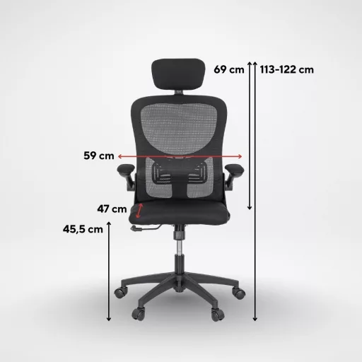 Flexo ergonomikus irodai forgószék deréktámasszal