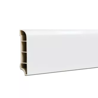 Vinyl SPC padlószegély Snow white 2400x60x12 mm