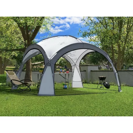 Szürke kerti pavilon 3,5x3,5 m