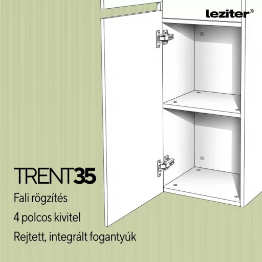 Trent függesztett oldal szekrény