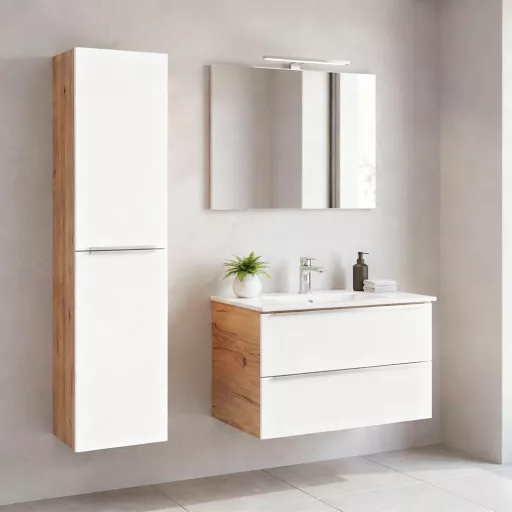 Vario Trim 35 függesztett oldal szekrény tölgy-fehér