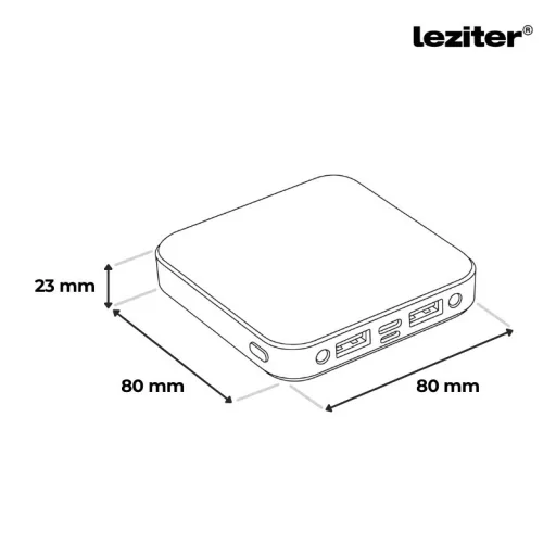 Powerbank 10000 mAH 2A 10W fekete