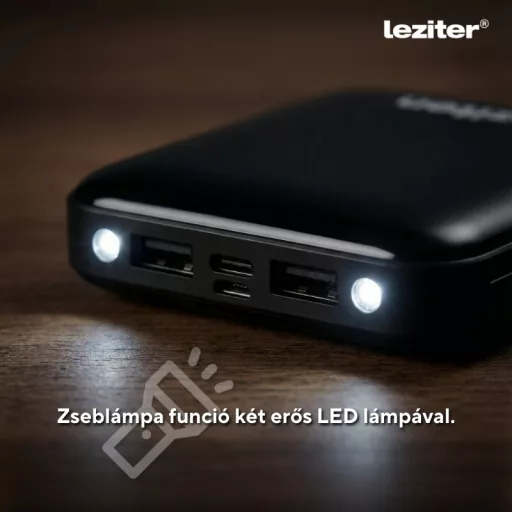 Powerbank 5000 mAH 2A 10W fekete